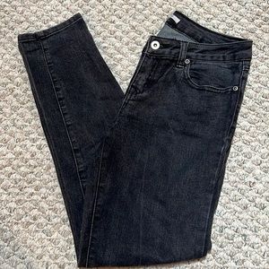 Acid wash black denim jeans. Forever 21 size 28x29